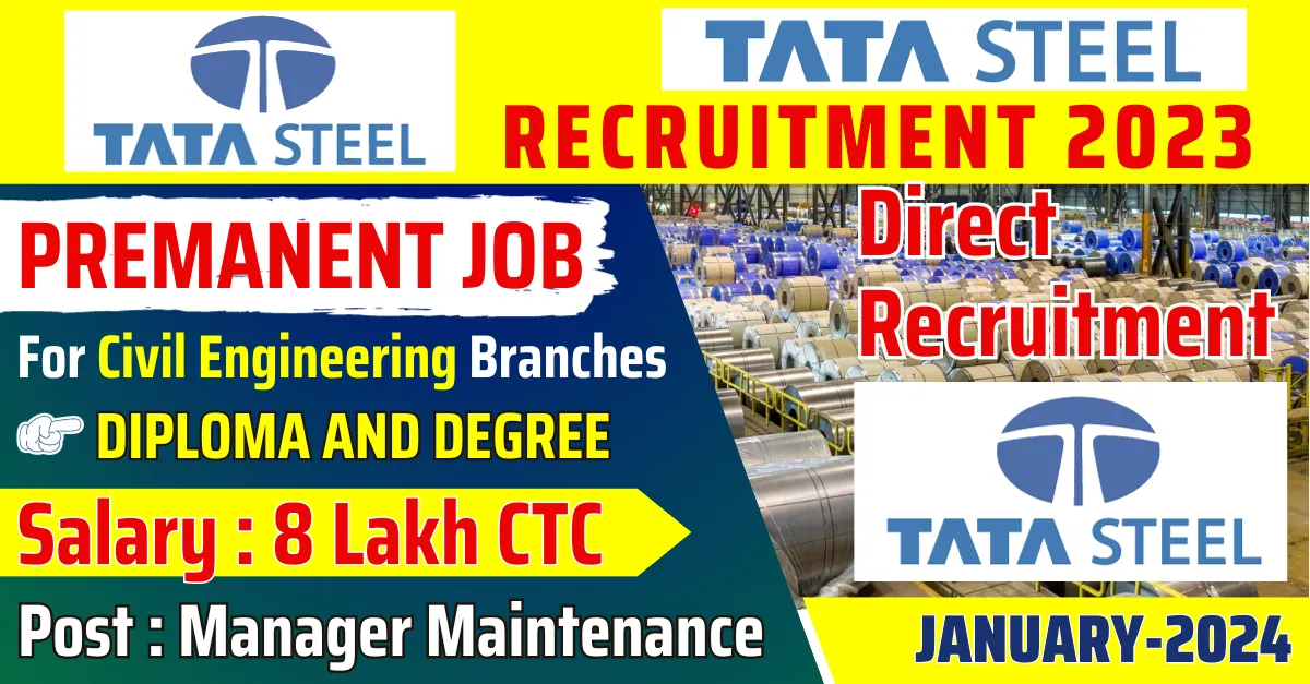 Tata Steel Recruitment 2024 Apply For PDCA Expert Earn 9 Lakh CTC As   Tata Steel Recruitment 2024 Apply For PDCA Expert Earn 9 Lakh CTC As Maintenance Manager Civil At Khopoli .webp