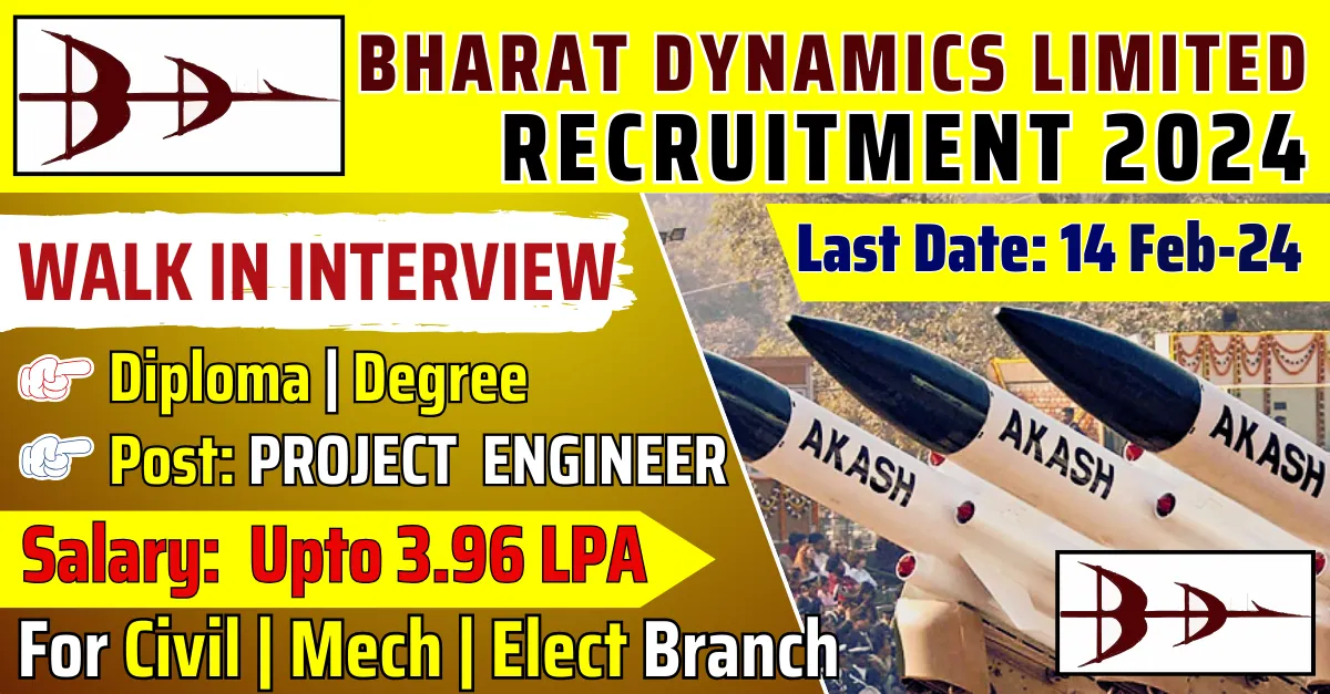 BDL Recruitment 2024 Project Engineer Salary Up To 3 96 LPA Apply   BDL Recruitment 2024 Project Engineer Salary Up To 3.96 LPA Apply Now.webp